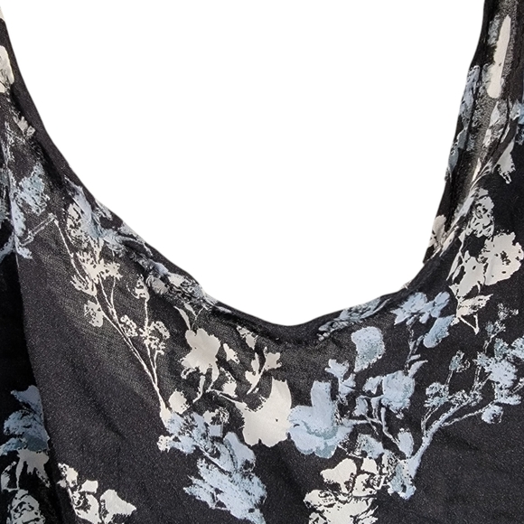 Intimately Free People Floral Lace Trim Trapeze Hem Swing Tank Size Small - Picture 9 of 11